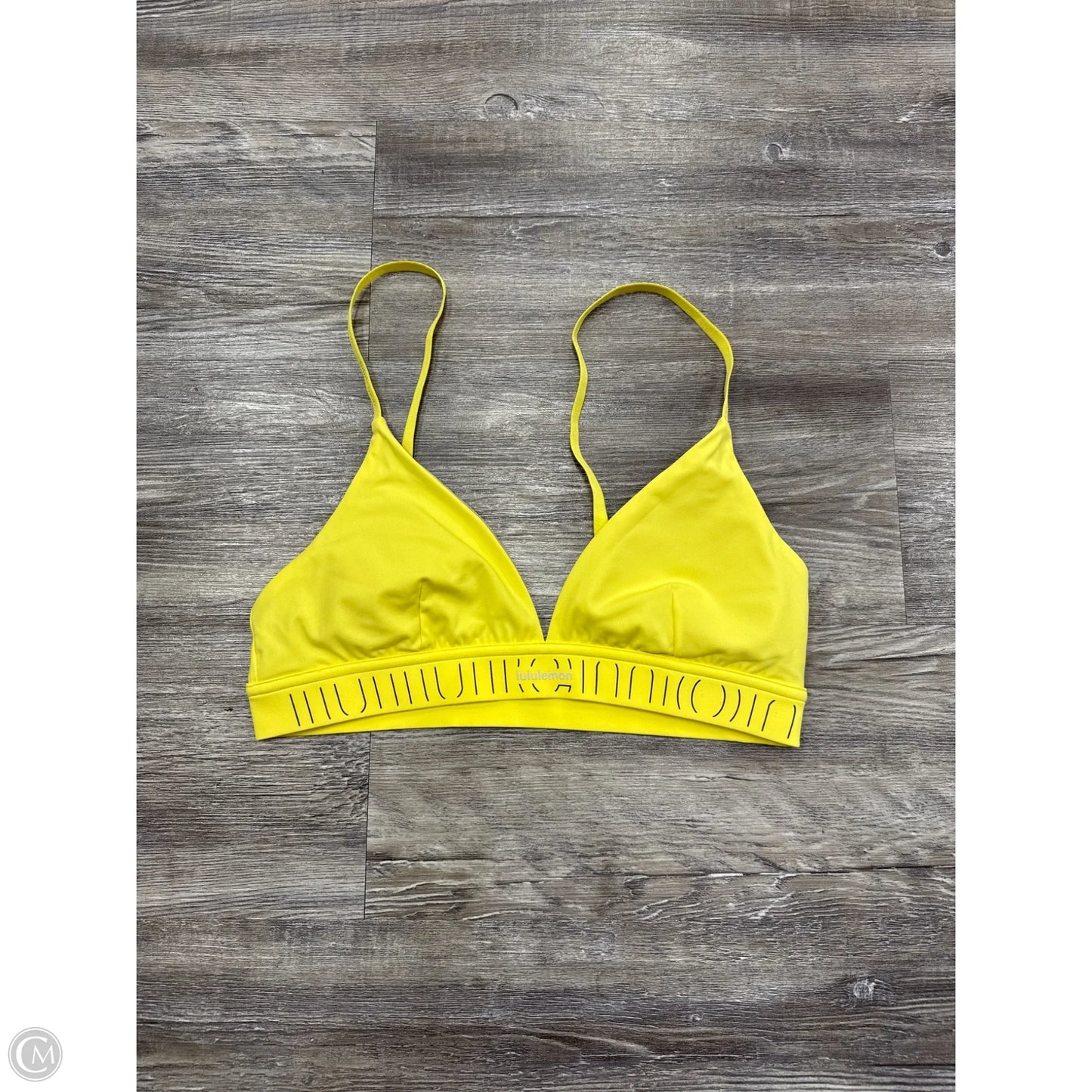 Athletic Bra By Lululemon In Yellow, Size: 8