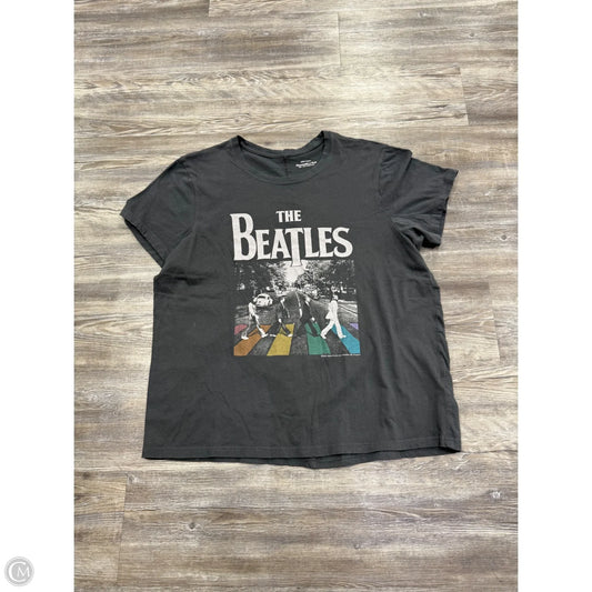Top Short Sleeve By Abercrombie And Fitch In Grey, Size: Xl