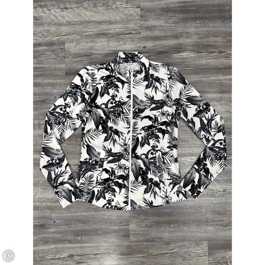 Athletic Sweatshirt Collar By Tommy Bahama In Black & White, Size: M
