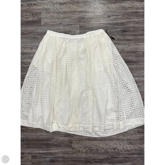 Skirt Designer By Kate Spade In White, Size: 1x