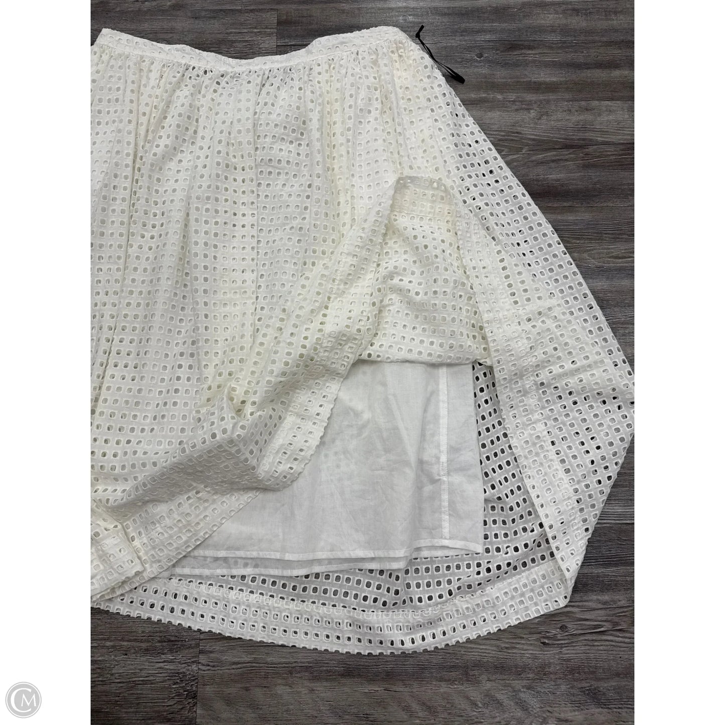 Skirt Designer By Kate Spade In White, Size: 1x
