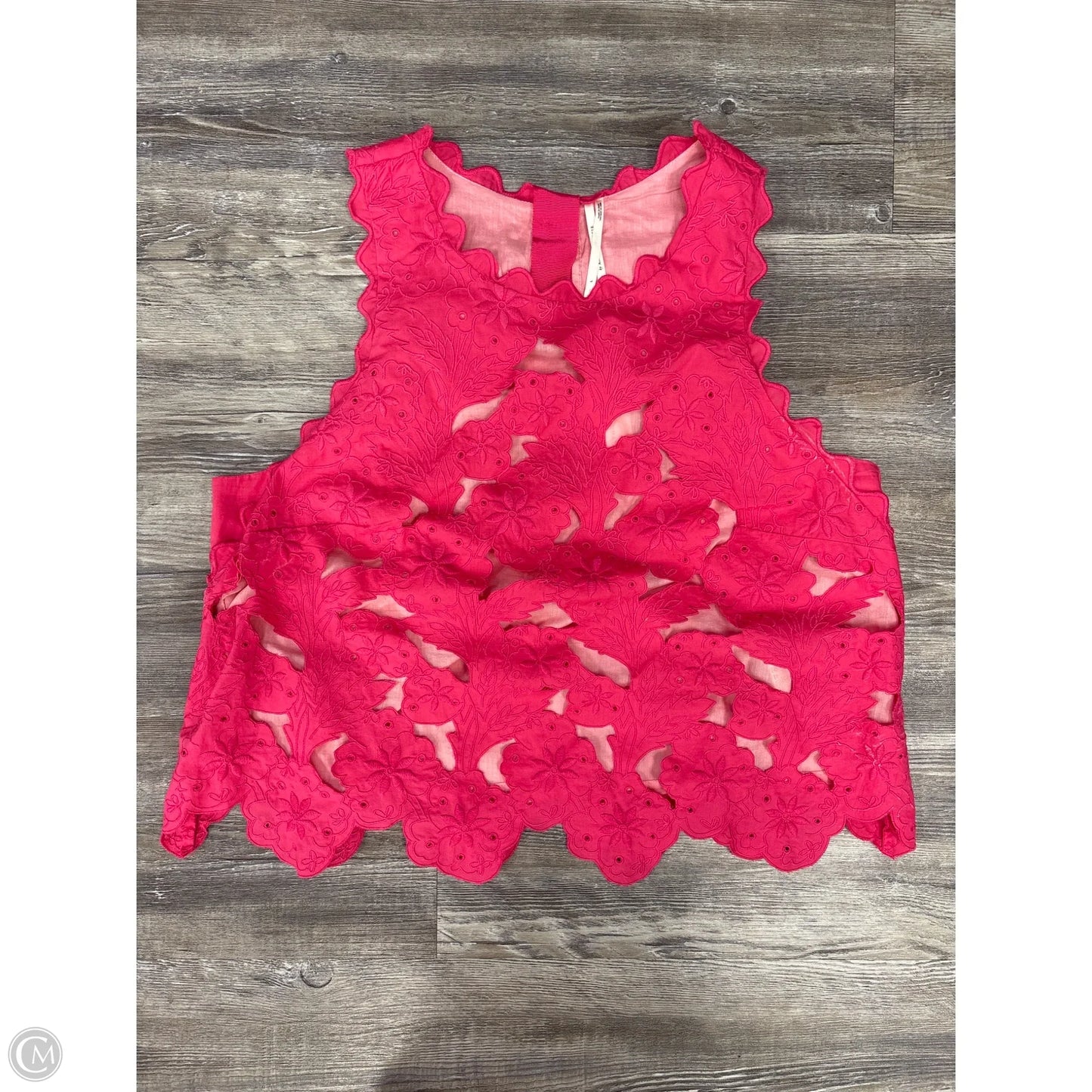 Top Sleeveless By Anthropologie In Pink, Size: L
