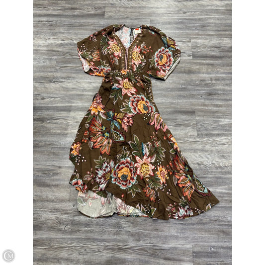 Dress Casual Maxi By Anthropologie In Brown, Size: Xs