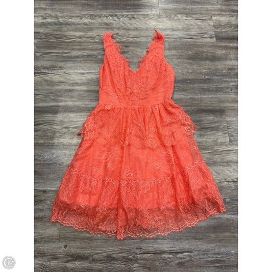 Dress Party Short By Bcbgmaxazria In Coral, Size: M