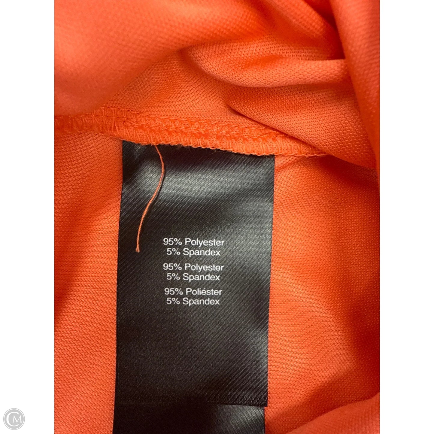 Dress Party Short By Donna Karan In Orange & Pink, Size: 12p
