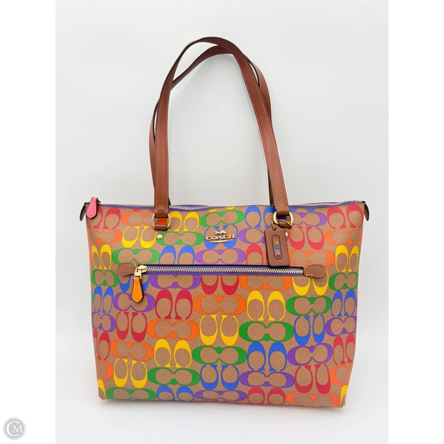 Handbag Designer By Coach, Size: Large