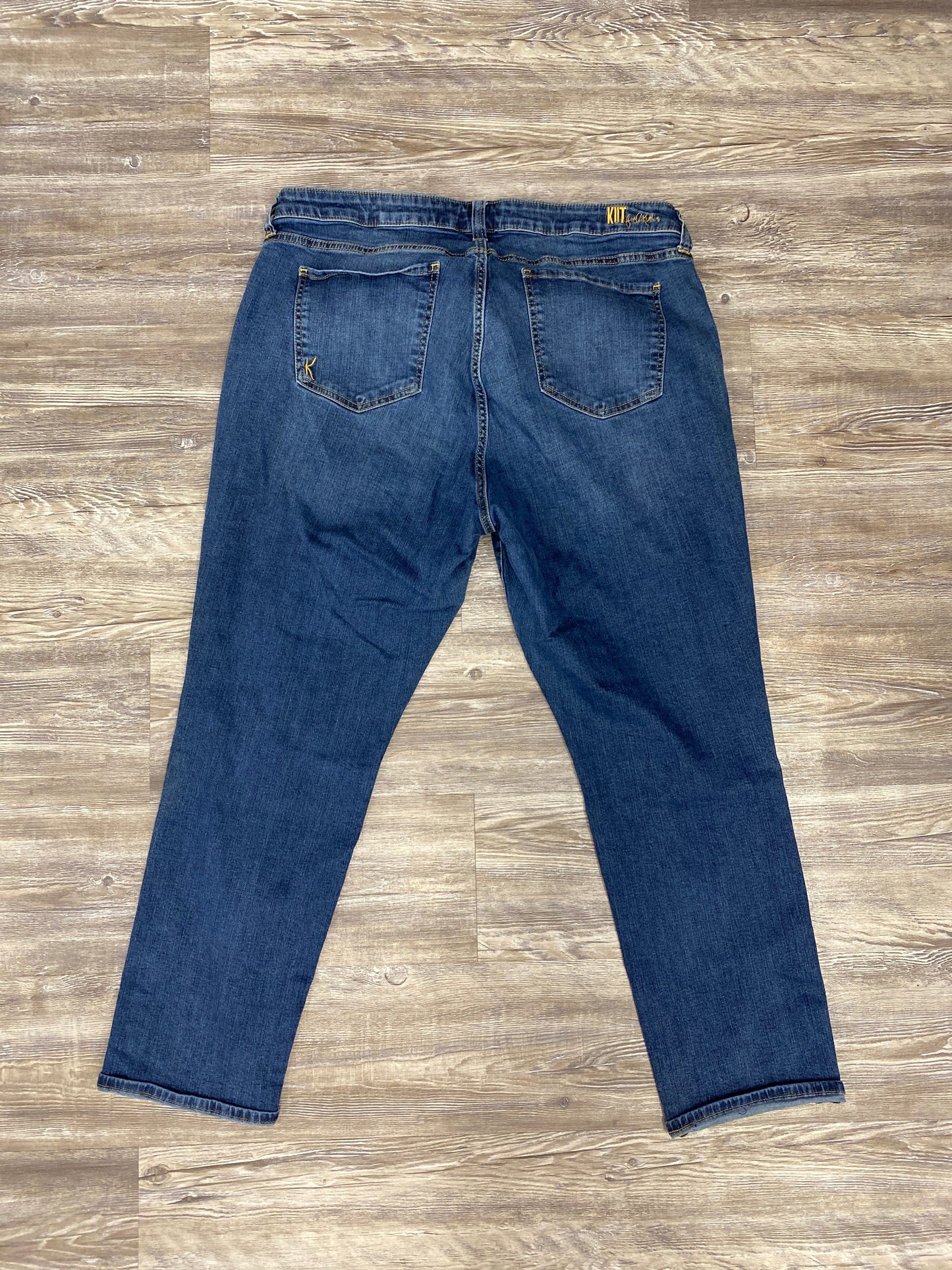 Blue Denim Jeans Boyfriend Kut, Size 20