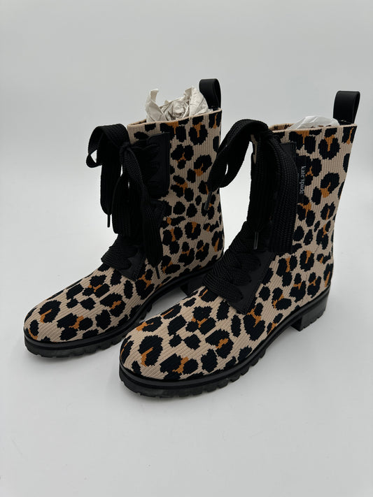 Boots Ankle Heels By Kate Spade In Animal Print, Size: 6.5