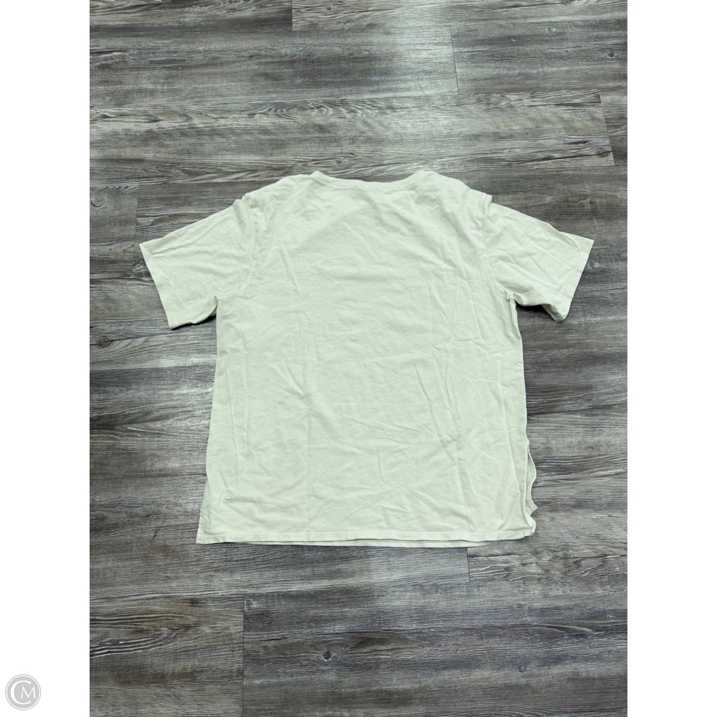 Athletic Top Short Sleeve By Lululemon In Beige, Size: 8