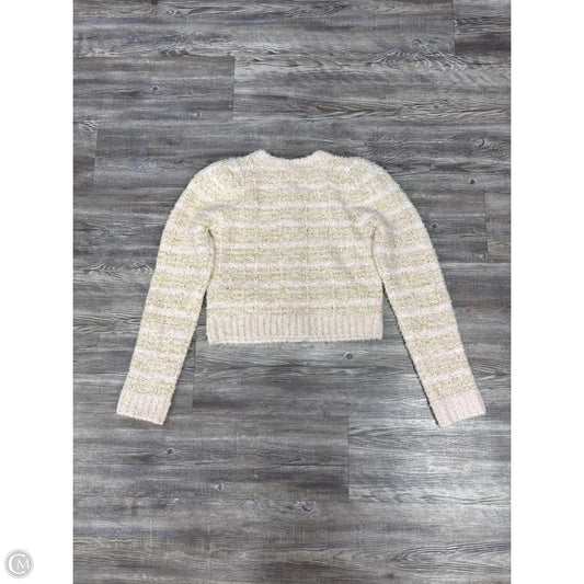 Sweater Cardigan By Loveshackfancy In Pink & Tan, Size: S