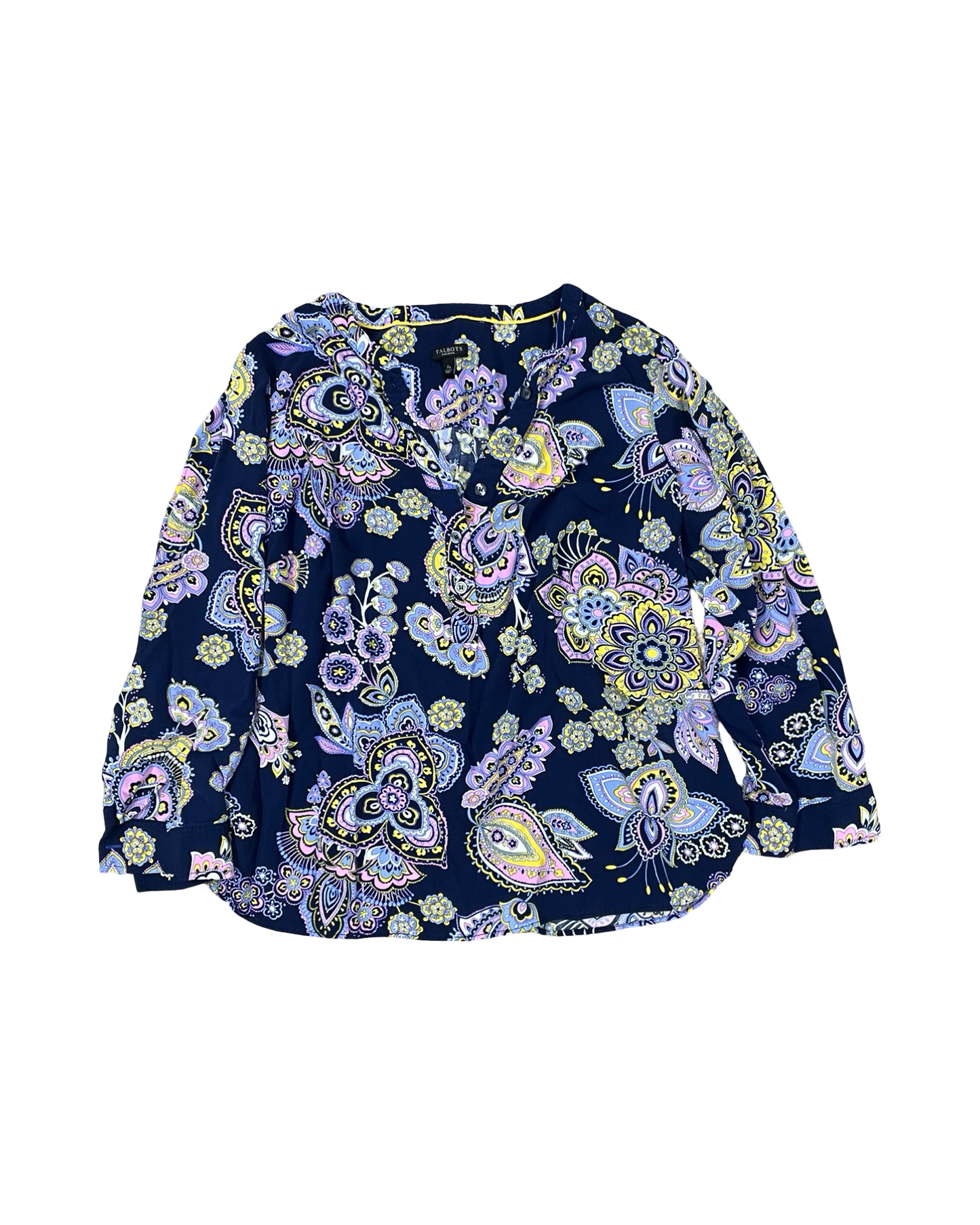 Top Ls By Talbots In Blue & Pink, Size:Xlp