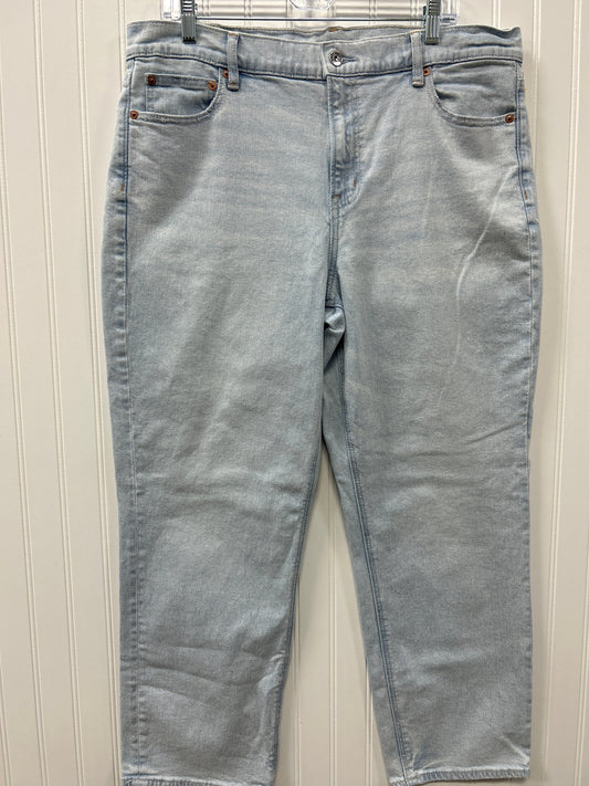 Jeans Straight By American Eagle In Blue Denim, Size:16
