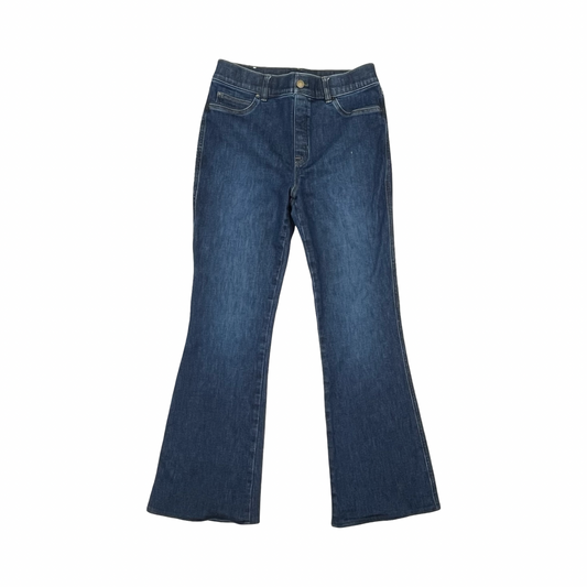 Jeans Flared By Spanx In Blue Denim, Size:L