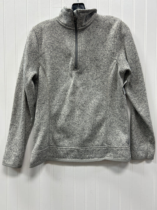 Athletic Sweatshirt Collar By Eddie Bauer In Grey, Size:M