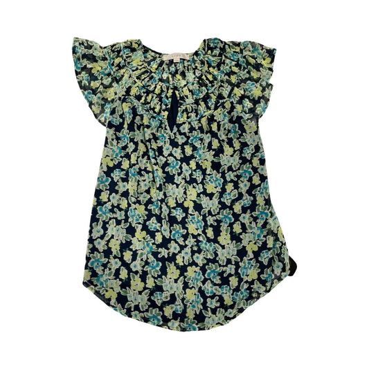 Top Ss By Loft In Blue & Green, Size:Xs