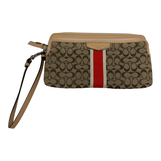 Wristlet Designer By Coach In Orange, Size:Medium