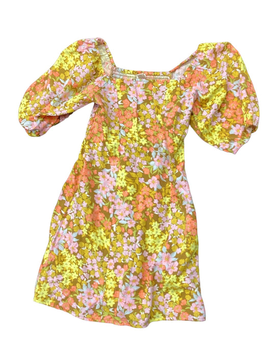 Floral Print Dress Casual Short Billabong, Size M