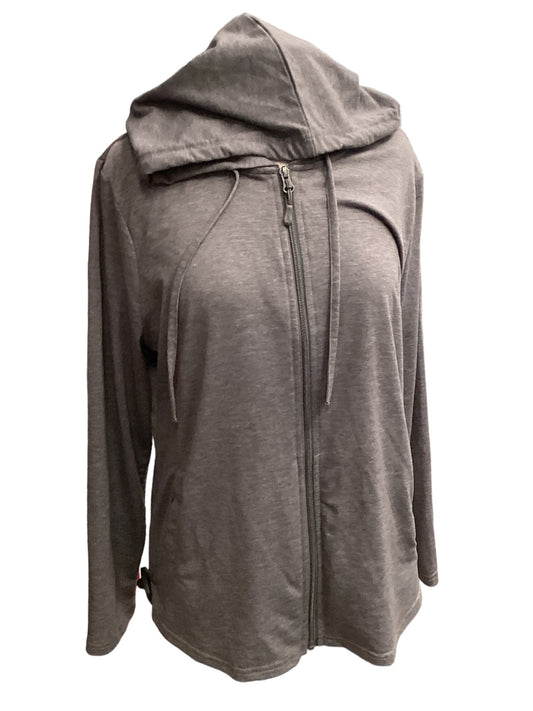 Grey Athletic Top Long Sleeve Hoodie 32 Degrees, Size Xl