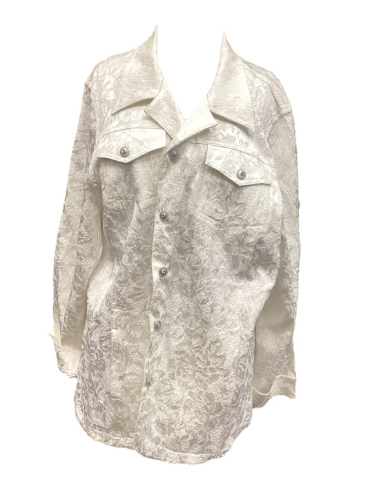 Jacket Other By Christine Alexander In White, Size: 2x