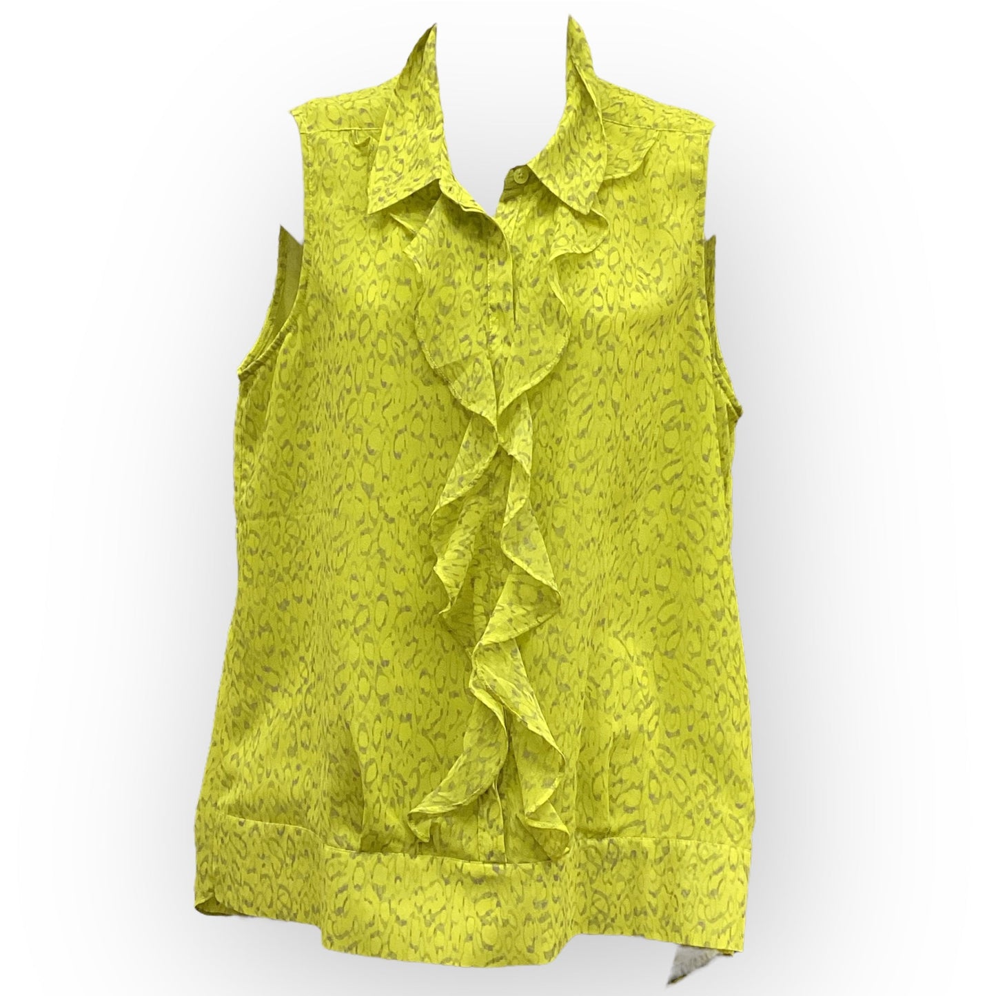 Top Sleeveless By Cabi In Yellow, Size: M