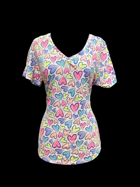 Multi-colored Top Short Sleeve Secret Treasures, Size M