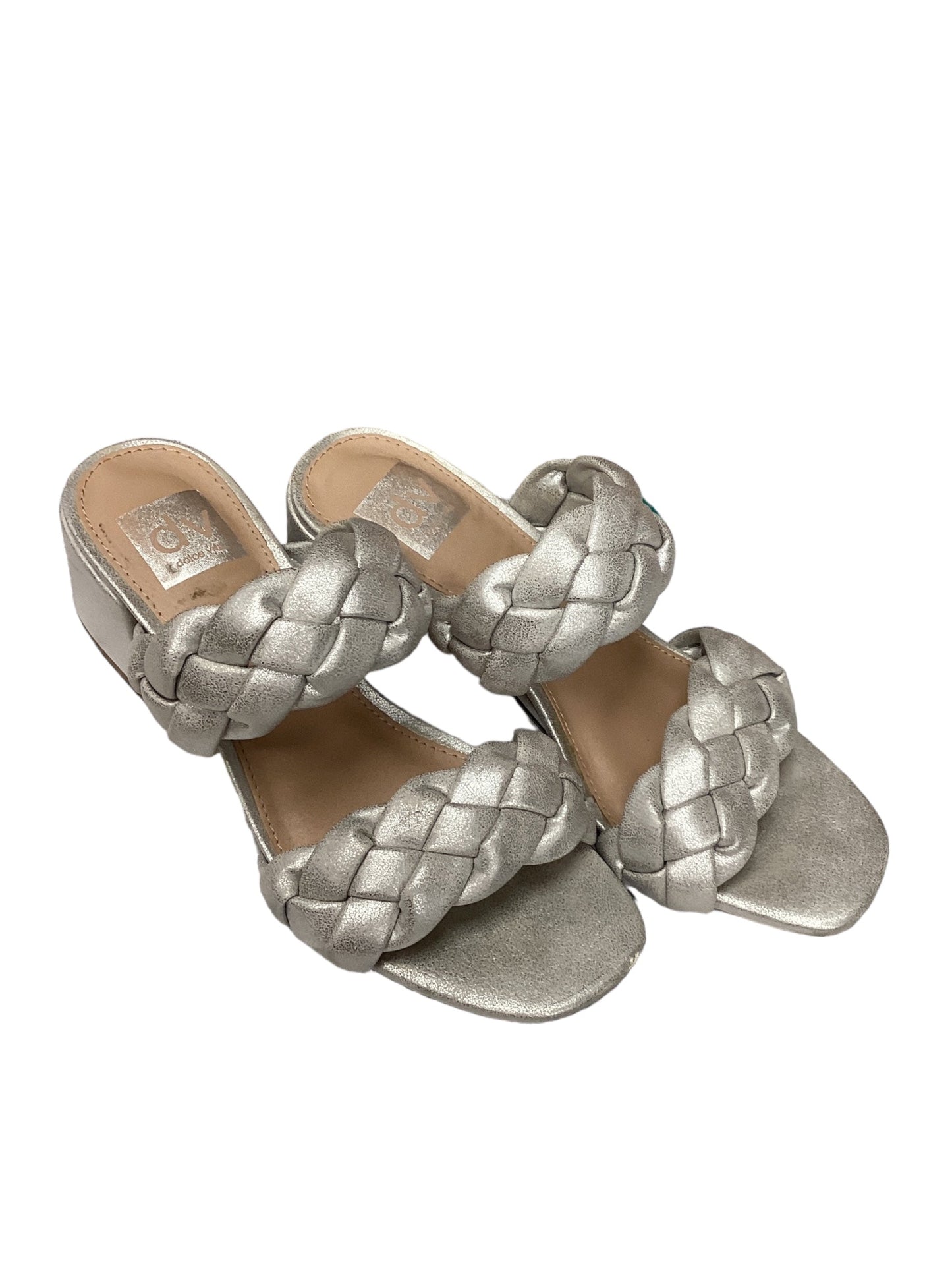 Silver Shoes Heels Block Dolce Vita, Size 9