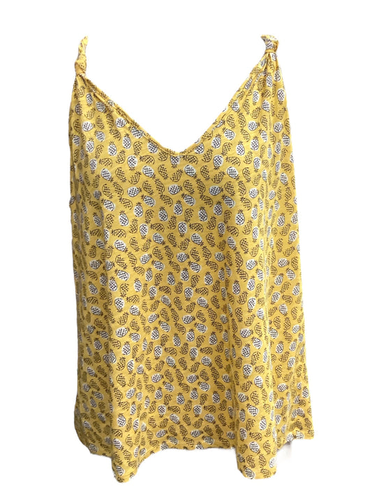 Yellow Tank Top Loft, Size L