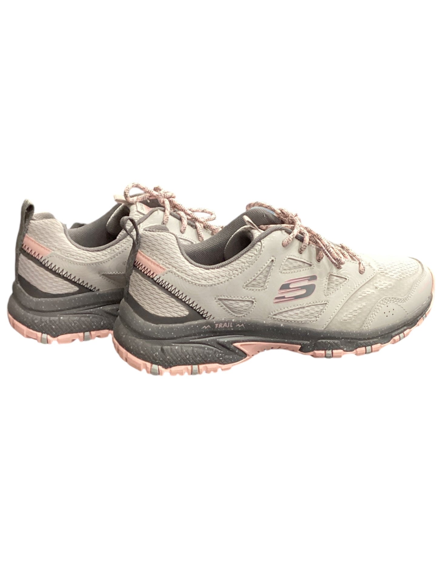 Shoes Athletic By Skechers In Grey & Pink, Size: 9