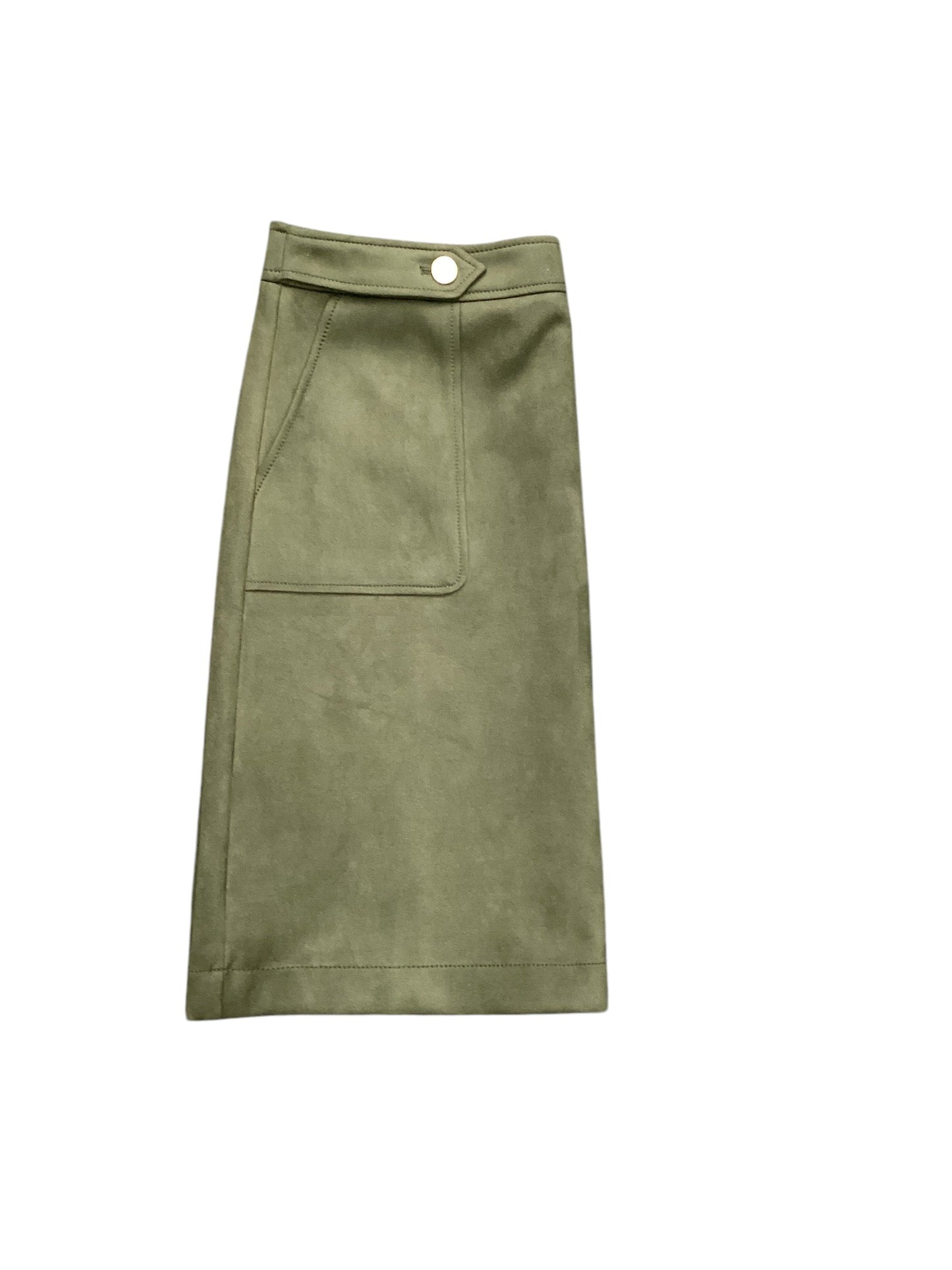 Skirt Midi By Loft In Green, Size: 14