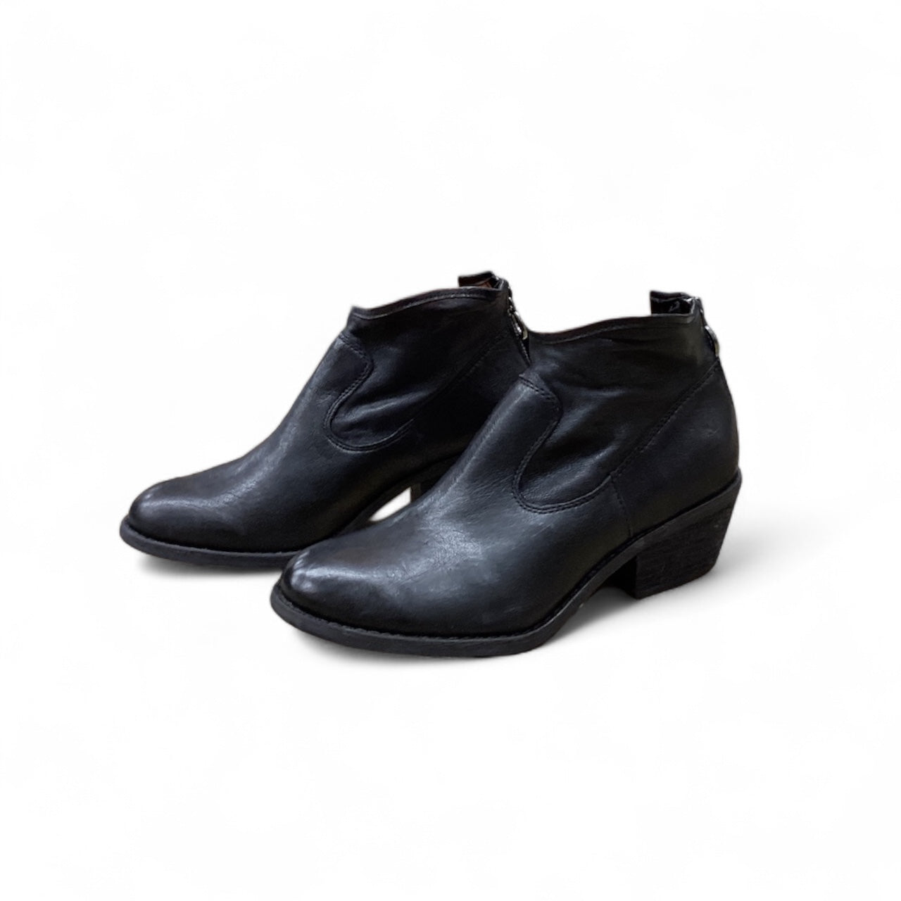 Boots Ankle Heels By Sofft In Black, Size: 8