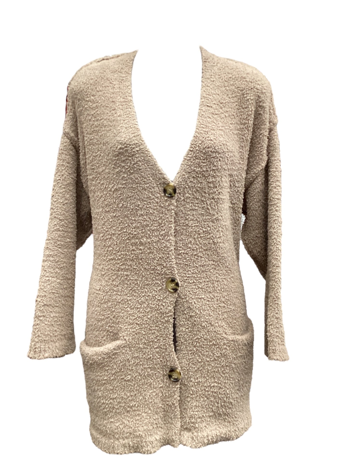 Sweater Cardigan By Democracy In Brown, Size: L