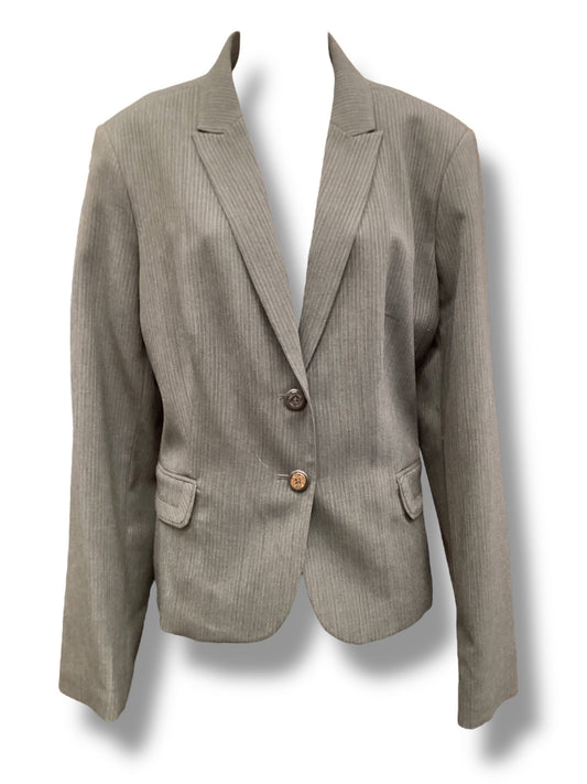 Blazer By Calvin Klein In Grey, Size: 16