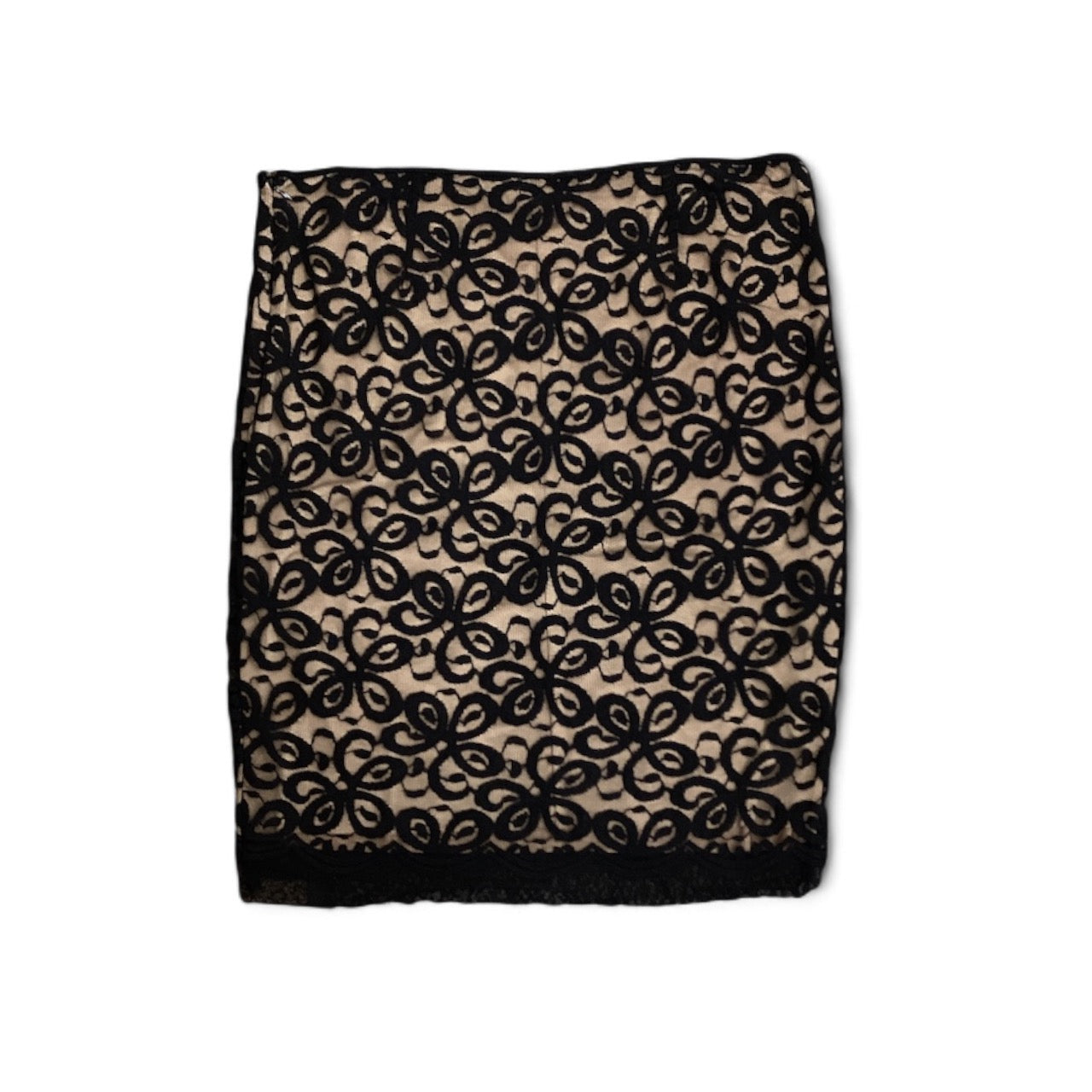 Skirt Midi By Sophie Max In Black & Tan, Size: 12