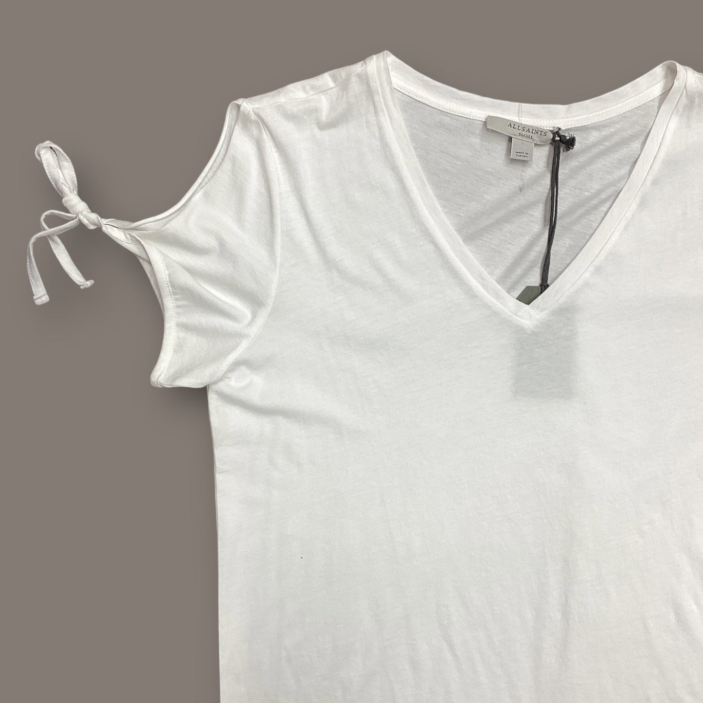 Top Short Sleeve Basic By All Saints In White, Size: S