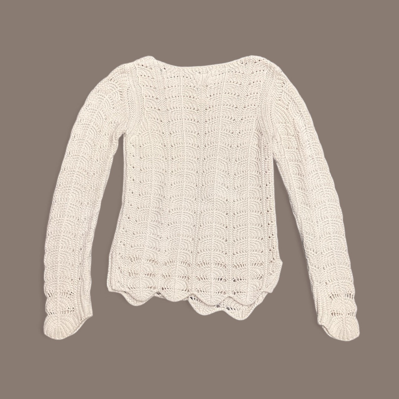 Sweater By Chaser In Cream, Size: L