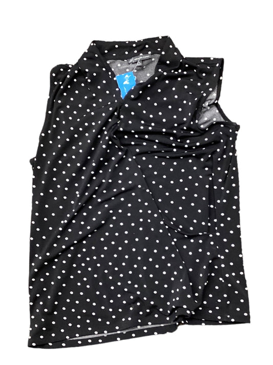 Polkadot Pattern Top Sleeveless Adrianna Papell, Size M