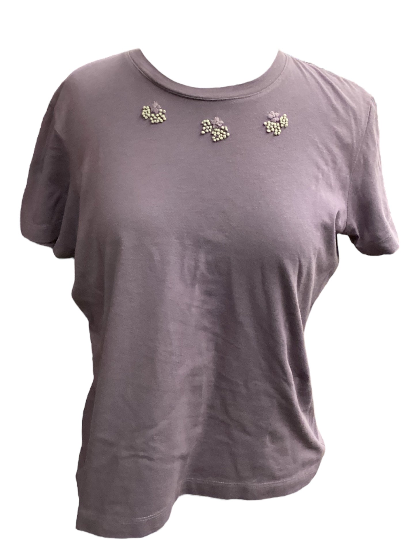 Purple Top Short Sleeve Kim Rogers, Size Petite  M