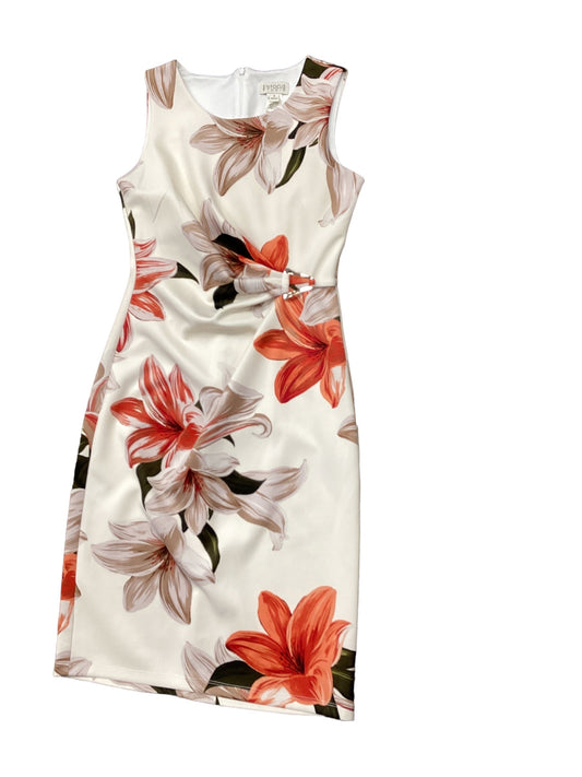 Floral Print Dress Casual Midi En Focus, Size 6