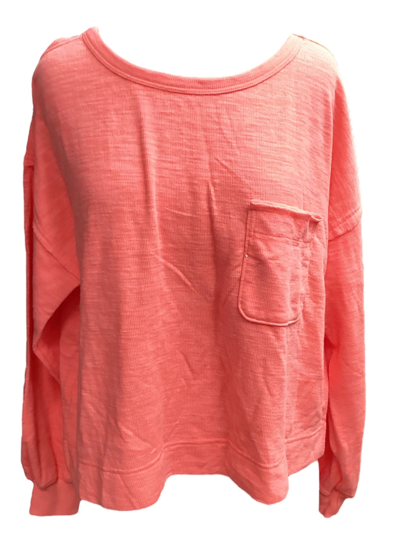 Coral Top Long Sleeve Aerie, Size M
