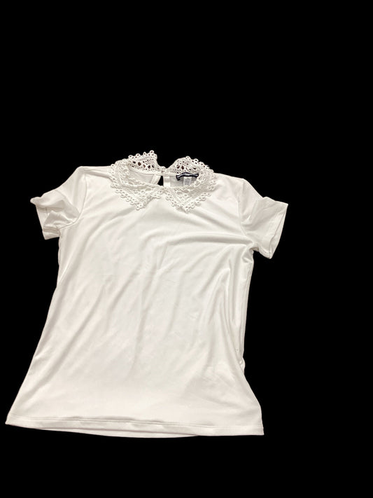 White Top Short Sleeve Karl Lagerfeld, Size Xs