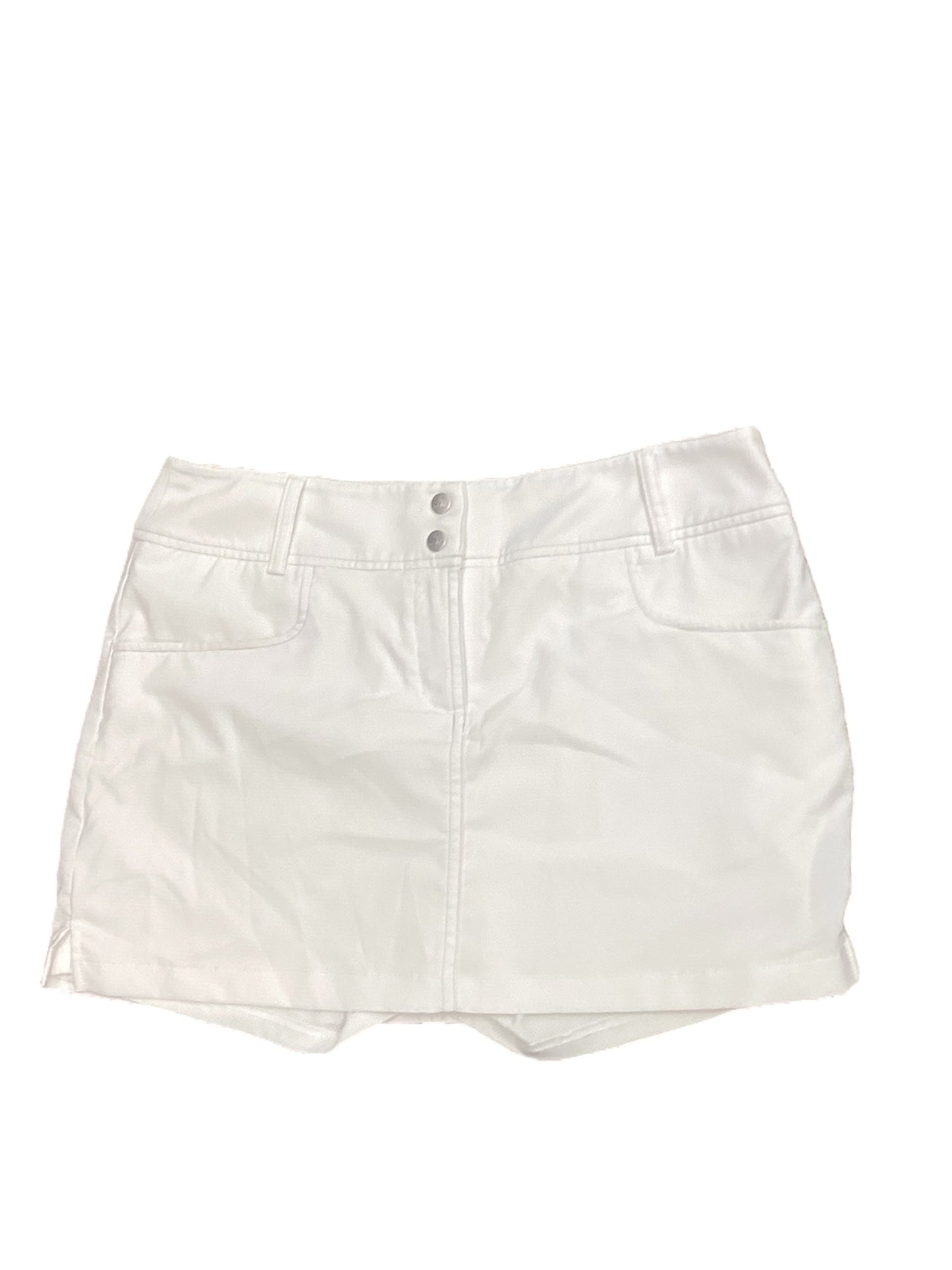 Athletic Skort By Adidas In White, Size: 8