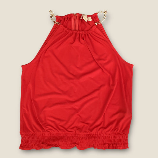 Tank Top By Michael Kors In Red, Size: M