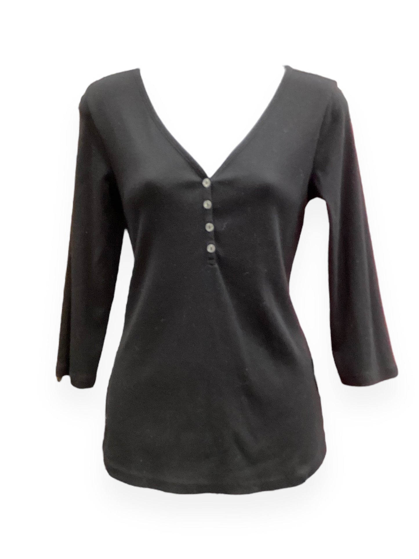 Top Long Sleeve Basic By Old Navy In Black, Size: M