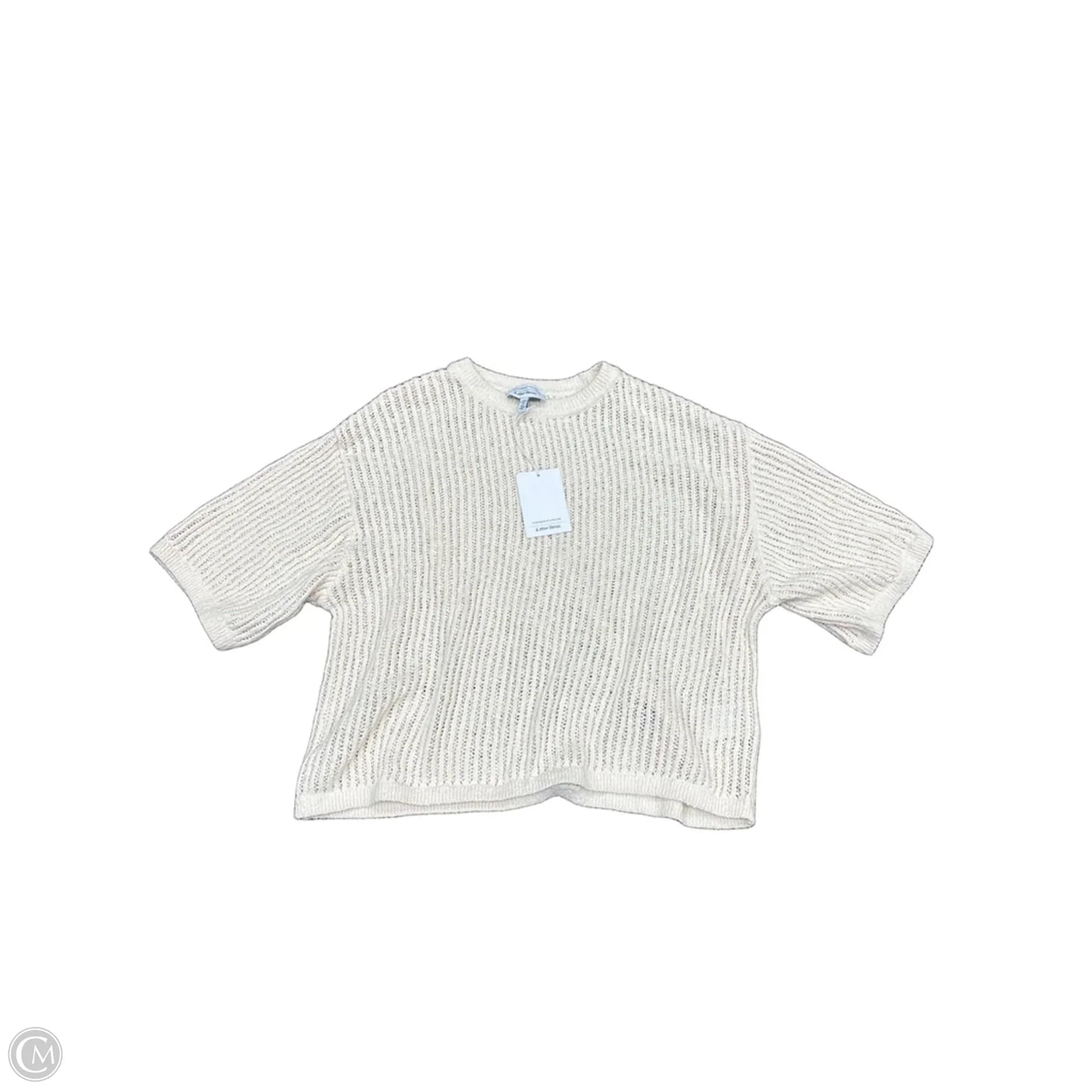 Sweater By Clothes Mentor In Cream, Size: L