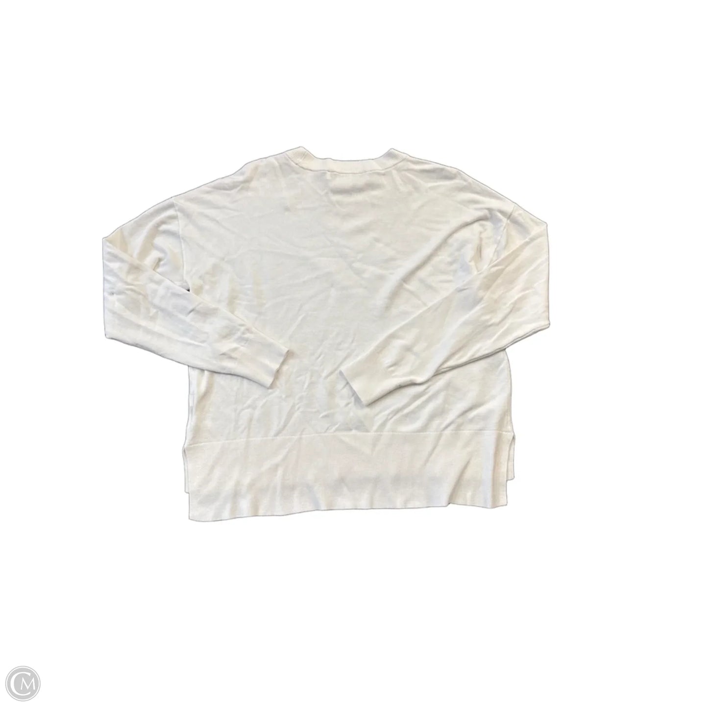 Top Long Sleeve By Dkny In White, Size: Xs