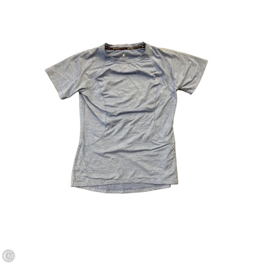 Athletic Top Short Sleeve By Spyder In Blue, Size: S