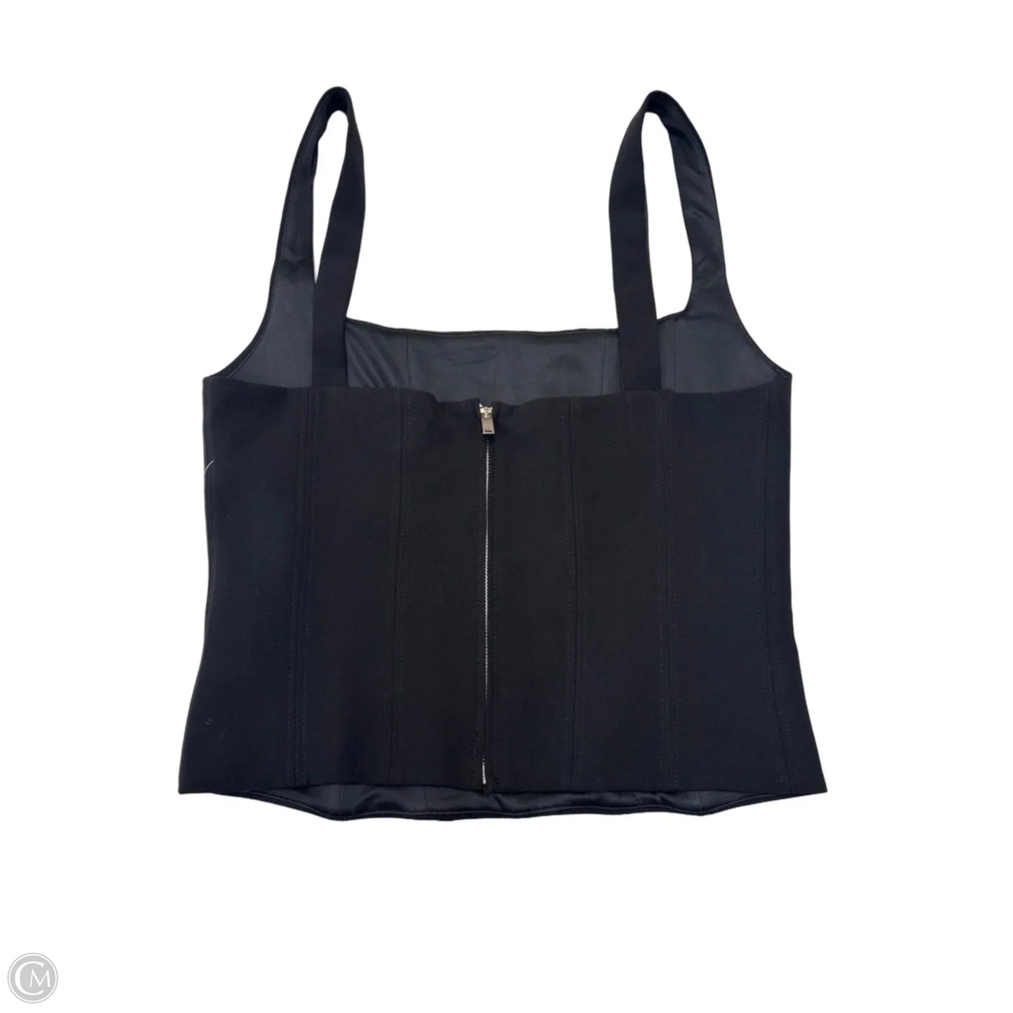 Top Sleeveless By Zara In Black, Size: L