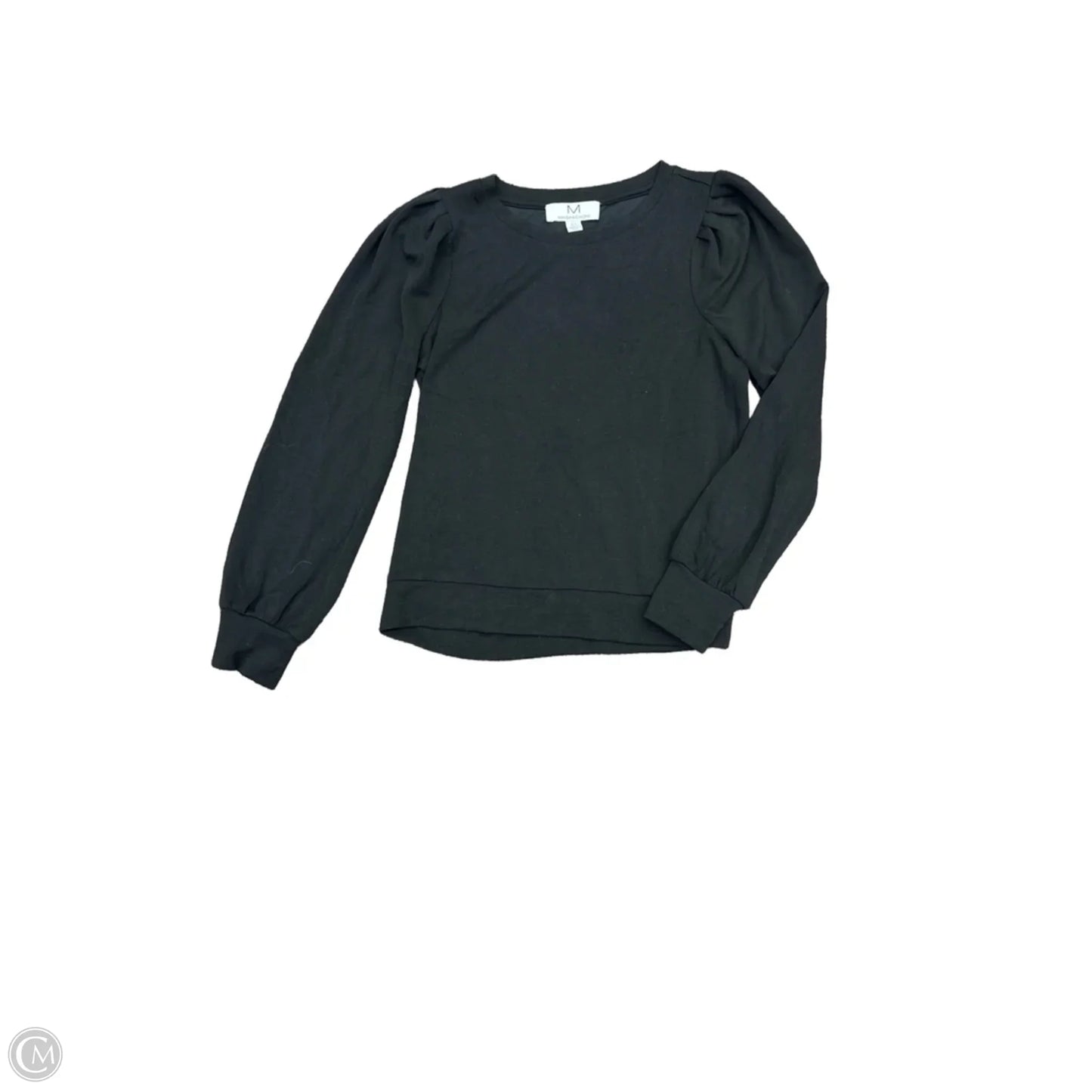 Top Long Sleeve By Magaschoni In Black, Size: S