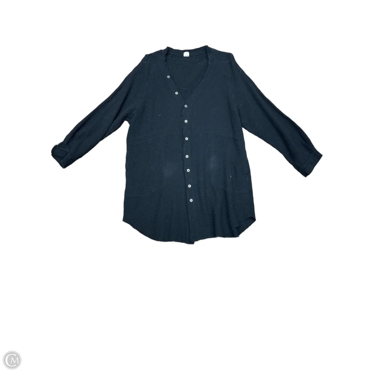 Top Long Sleeve By Clothes Mentor In Black, Size: L
