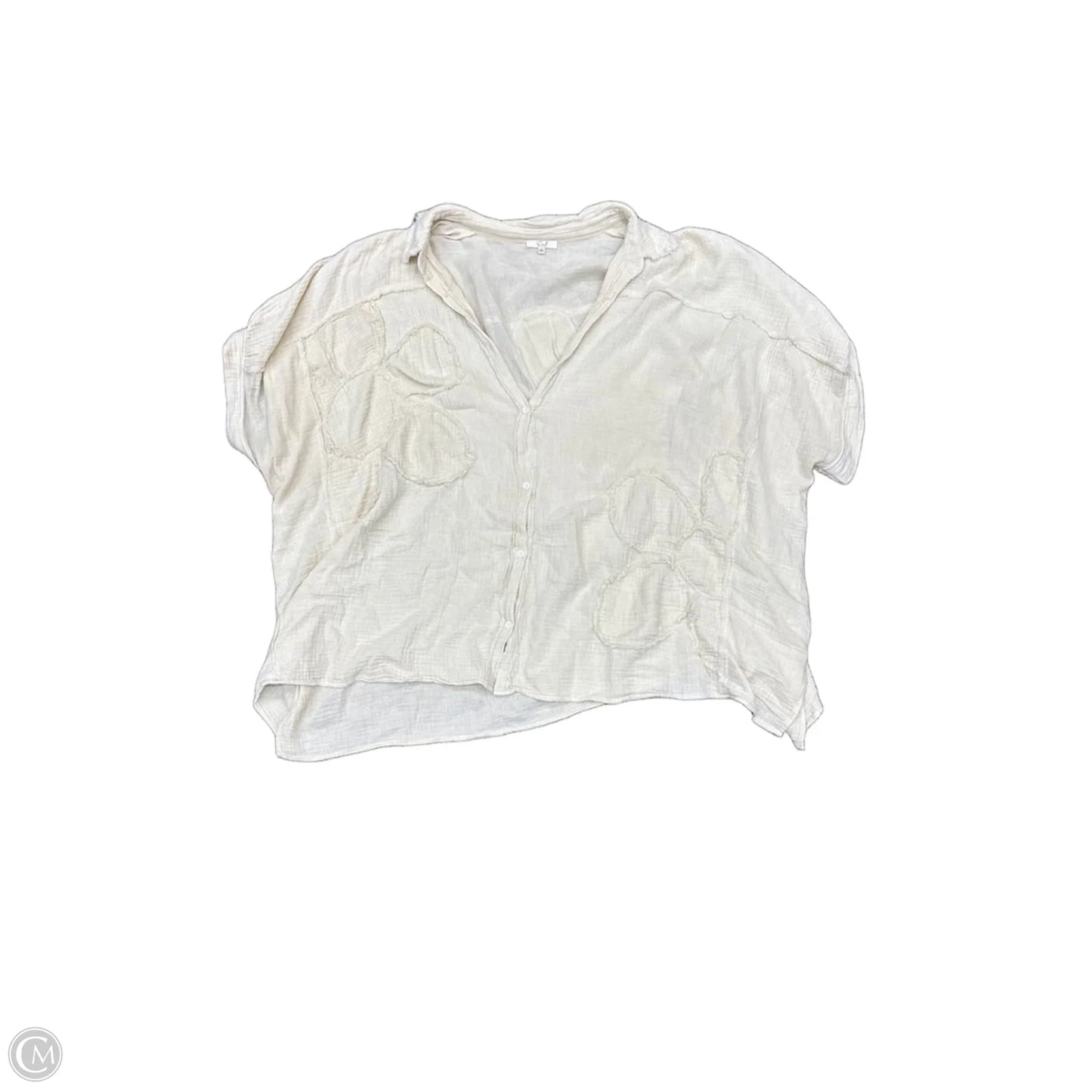 Top Short Sleeve By Easel In Yellow, Size: 3x